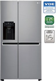 Lg 668 L Gc-L247Sluv Side In Side Sidse Side Refrigerator - Shiney Steel