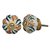 IndianShelf 2 Piece Handmade Ceramic Multicolor Knobs (6 Month Replacement Warranty) Drawer Dresser Cabinet Pulls Door Handles Online