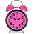Vintage Look Dark Pink Table Alarm Clock With NIght Led Display