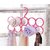 Evershine Premium Quality Plastic Hanger for Scarfs,Ties,Belts  Dupatta,Single Piece 10-Circle Plastic Ring Hanger for Scarf, Shawl, Tie, Belt, Closet Accessory Wardrobe Organizer (Assorted Colors)