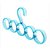 Unique Cartz Premium Quality Plastic Hanger for Scarfs,Ties,Belts  Dupatta,Single Piece 5-Circle Plastic Ring Hanger for Scarf, Shawl, Tie, Belt, Closet Accessory Wardrobe Organizer (Assorted Colors)
