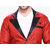 abc garments Solid Single Breasted Casual Men Blazer  (Red)
