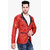 abc garments Solid Single Breasted Casual Men Blazer  (Red)