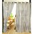 iLiv White Transparent Tissue Door Curtain  Set Of 2   7Ft