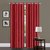 iLiv Maroon Plain Solid Long Door Curtain Set of 2- 9ft