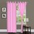 iLiv Baby Pink Plain Solid Door Curtain Set of 2 - 7ft