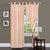 iLiv Cream Plain Solid long Door Curtain  9Ft-1Pc