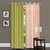 iLiv Green - 1PC & Cream - 1 Pc Plain Solid Long Door Curtain  9Ft