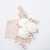 JewelMaze White Floral Design Pearl Austrian Stone Rose Gold Plated Hair Brooch -FAJ0015