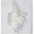 Jewelmaze Silver Plated White Pearl Floral Design Austrian Stone Hair Brooch  