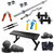 Home Gym Package 25Kg WeightFlat Bench5Ft Plain RodGym Accessories