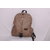 Brown Color PU Leather Unisex Laptop Travel Backpack Multi Function Bag