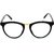 TheWhoop Combo Brown And Golden Black Retro Round Transparent Spectacle Sunglass