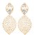 Om Jewells Fashion Jewellery Jhali Work Leaf Shape Dangle Earrings for Women and Girls ER1000043