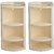 Small Corner St PVC Cabinets Bathroom 3-Shelf   High Quality Product Vanity ( Pack Of 2 )