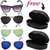 Magjons Multi Colour Mirror Aviator And Black Wayfarer Sunglasses For Men And Women Combo Of 4 With Free Box MJ4930