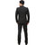 abc garments Self Design Double Breasted Formal Men's Blazer  (Black)