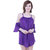 Myshka Women's Rayon Purple Cut Shoulder Top_(myyashpurplecutshoulder118-s)