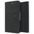 New Mercury Fancy Diary Wallet Flip Case Back Cover for  Redmi Note 4 (Black)