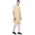 RG Designers 3/4 Sleeves Yellow  White Modi kurta  Pyjama Set For Men-RGMODILIGHTYELLOW-48
