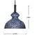 AH  Gray color Iron  Pendant Ceiling Hanging Lamp ( Pack of 1 )