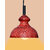 AH  Red color Iron  Pendant Ceiling Hanging Lamp ( Pack of 1 )
