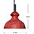 AH  Red color Iron  Pendant Ceiling Hanging Lamp ( Pack of 1 )