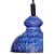 AH  Blue color Flower Design Iron  Pendant Ceiling Hanging Lamp ( Pack of 1 )