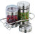JVL 2-Piece Canister Set With Rack