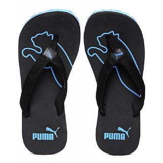 Buy Puma Men's Blue and Black Slippers 