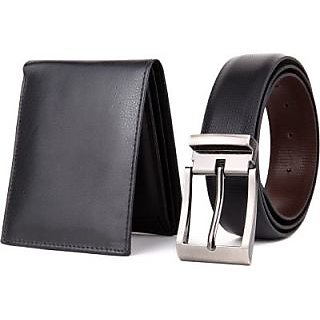 Buy Combo Pack of Leather Belt Wallet Online @ ₹499 from ShopClues