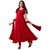 4001_Beautiful Latest Hot Red Stiched Anarkali Suit