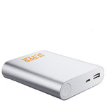 SUPER Light weight Ultra Portable battery charger 10400 mAh Power Bank Silver