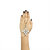 JewelMaze Gold Plated White Pearl And Austrian Stone Chain Hand Harness -FAJ0061