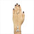 JewelMaze White Pearl And Austrian Stone Gold Plated Chain Hand Harness-FAJ0064