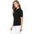Miss Chase Women's Black Round Neck Half Sleeves Basic Solid/Plain Top
