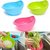 Fresh Plastic Colorful Rinse Fruit Vegetables Basin Wash Rice Sieve Bowl Drainer Kitchen Basket Good Quality