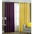 iLiv Plain Eyelet Long Door Curtain 9Ft  Set Of 2 -1purple1yellow9ft