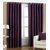 iLiv Polyester Purple Solid Eyelet Long Door CurtainSet Of 2- 2Purple9ft