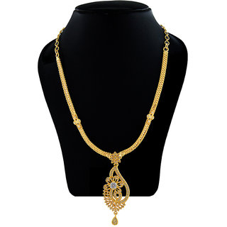 Buy Kalyani Covering Gold Plated AD Necklace for Women and Girls