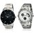 Invaders Stainless Steel Combo INV-LBRL-BRAGWHT Mens Round Dial Watches