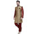 Nu Abc Garments Brown Cotton Blend Sherwani