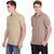 Smokestack Mens Beige,Grey Polo T-Shirt