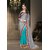 Surbhi Fashion Blue Chiffon Embroidered Saree With Blouse