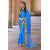 Surbhi Fashion Blue Silk Embroidered Saree With Blouse