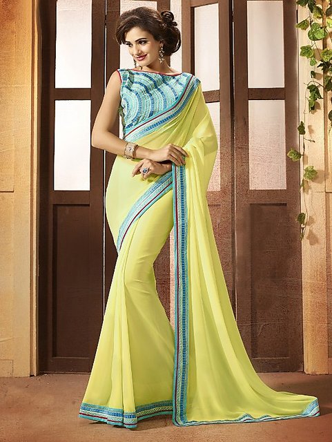 Shopclues sarees party outlet wear embroidery