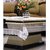 Kuber Industries™ Transparent Center Table Cover 4 Seater 40*60 Inches (Silver Lace)