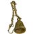 Brass Metal Hanging Bell With Chain In Handicraft Art By Bharat Haat BH02842