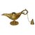 Brass Metal Aladdin Chirag With Oil Lamp Medium In Size Statue By Bharat Haat BH01695