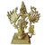 In Brass Metal Statue Of South Indian Hindu Goddess Maheshwari Devi With Super Fine Carving Work By Bharat Haat BH00174